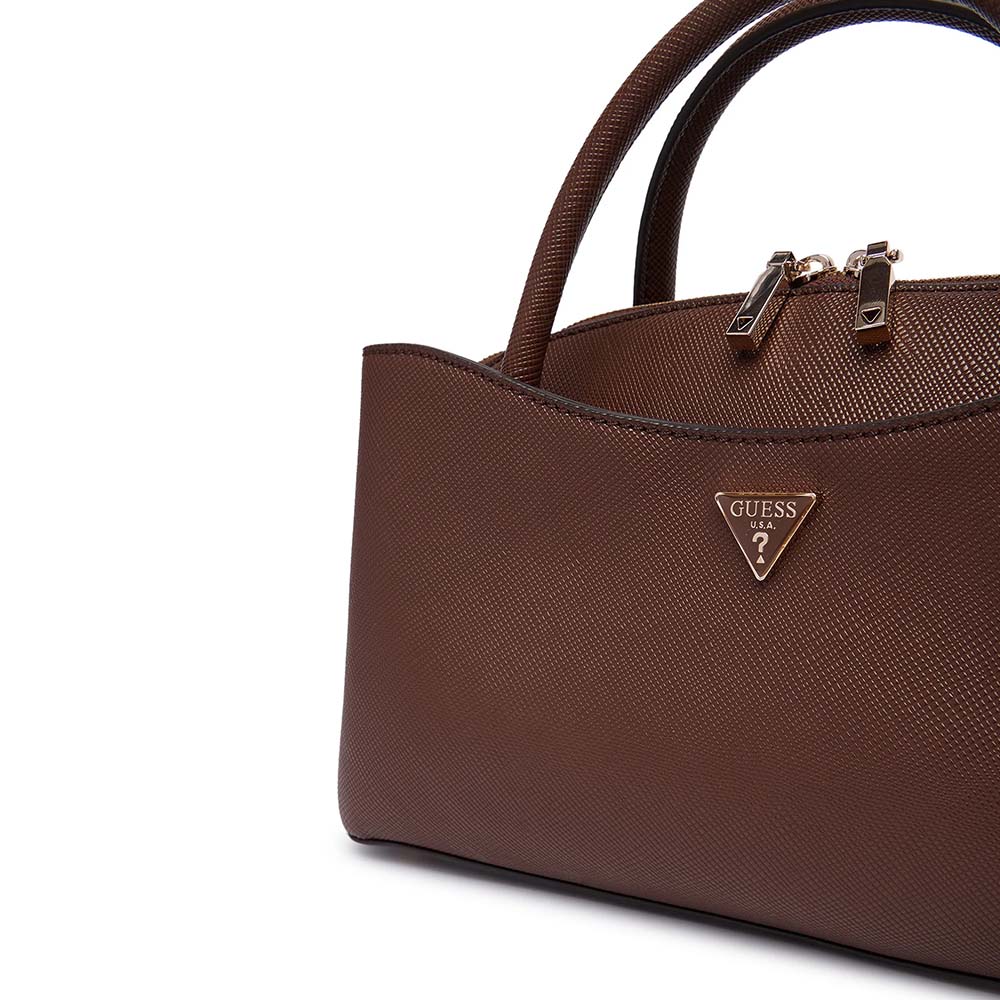 Poșetă tote femei Guess Danielle maro cu logo 912POSSHWZG2227050M