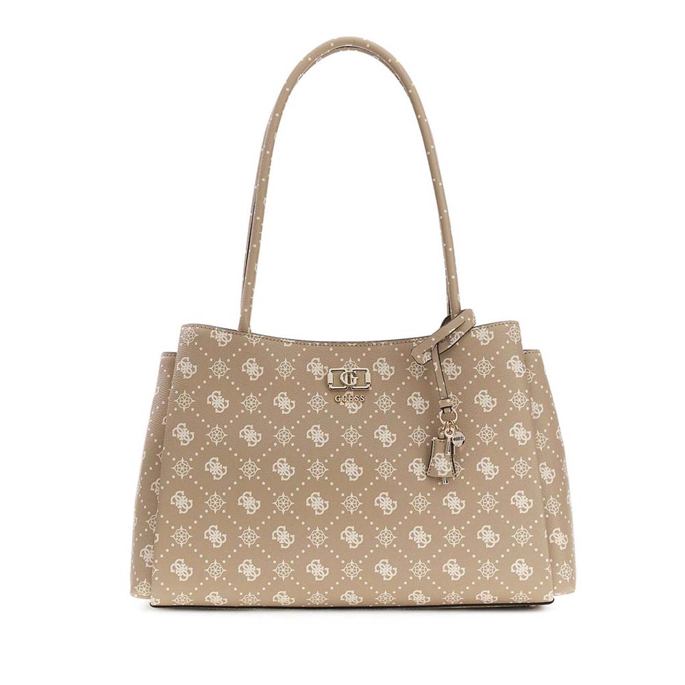 Poseta tote femei Guess Emelie logo bej 911POSSHWGP9928220BE