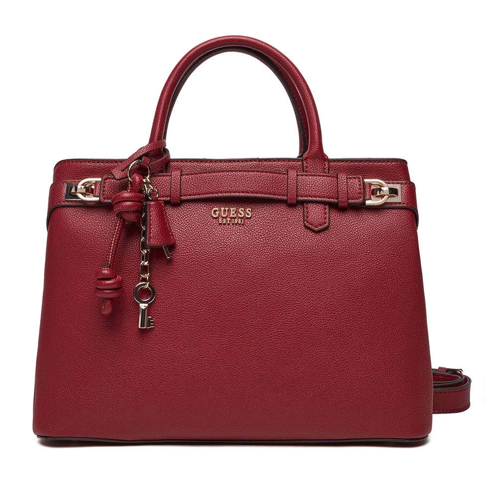 Poșetă tote femei Guess Gregoria bordo cu logo 910POSSHWBG8546070BO