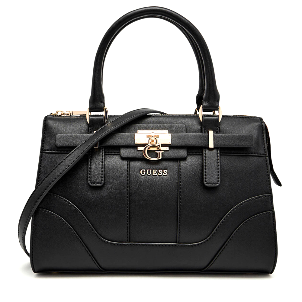 Poșetă tote femei Guess Greyson II neagră cu logo 910POSSHWBG9206050N