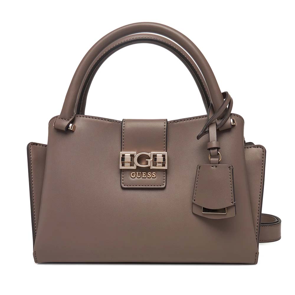 Poșetă tote femei Guess Jane taupe cu logo 910POSSHWVG9891050TA