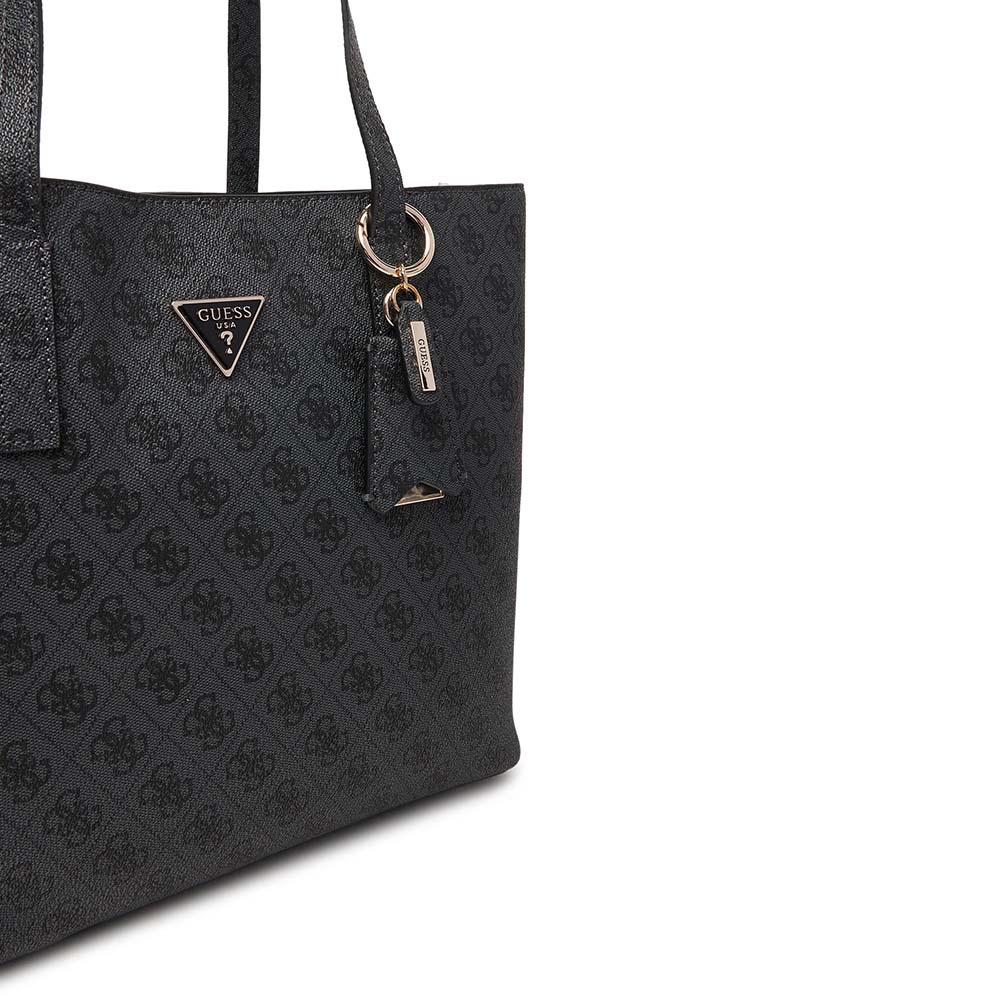 Poșetă  tote femei Guess Meridian bej cu logo 912POSSHWSG6974230GR