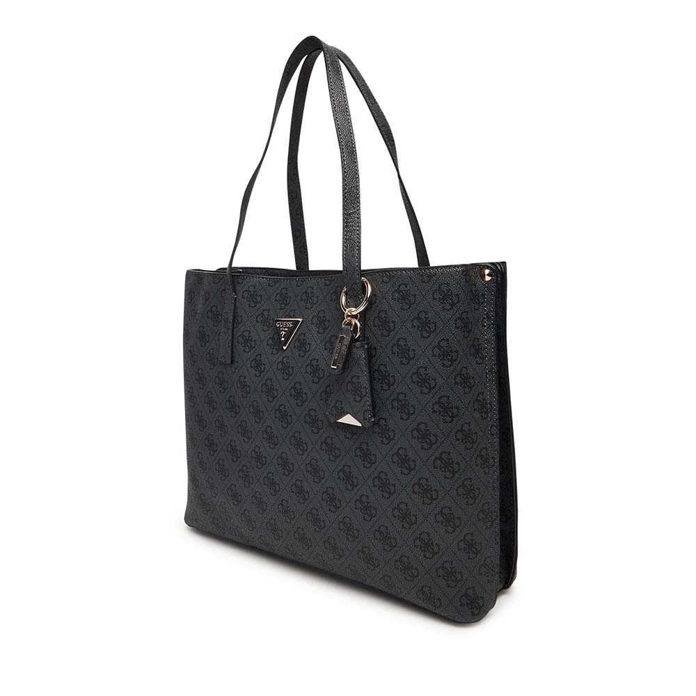 Poșetă  tote femei Guess Meridian bej cu logo 912POSSHWSG6974230GR