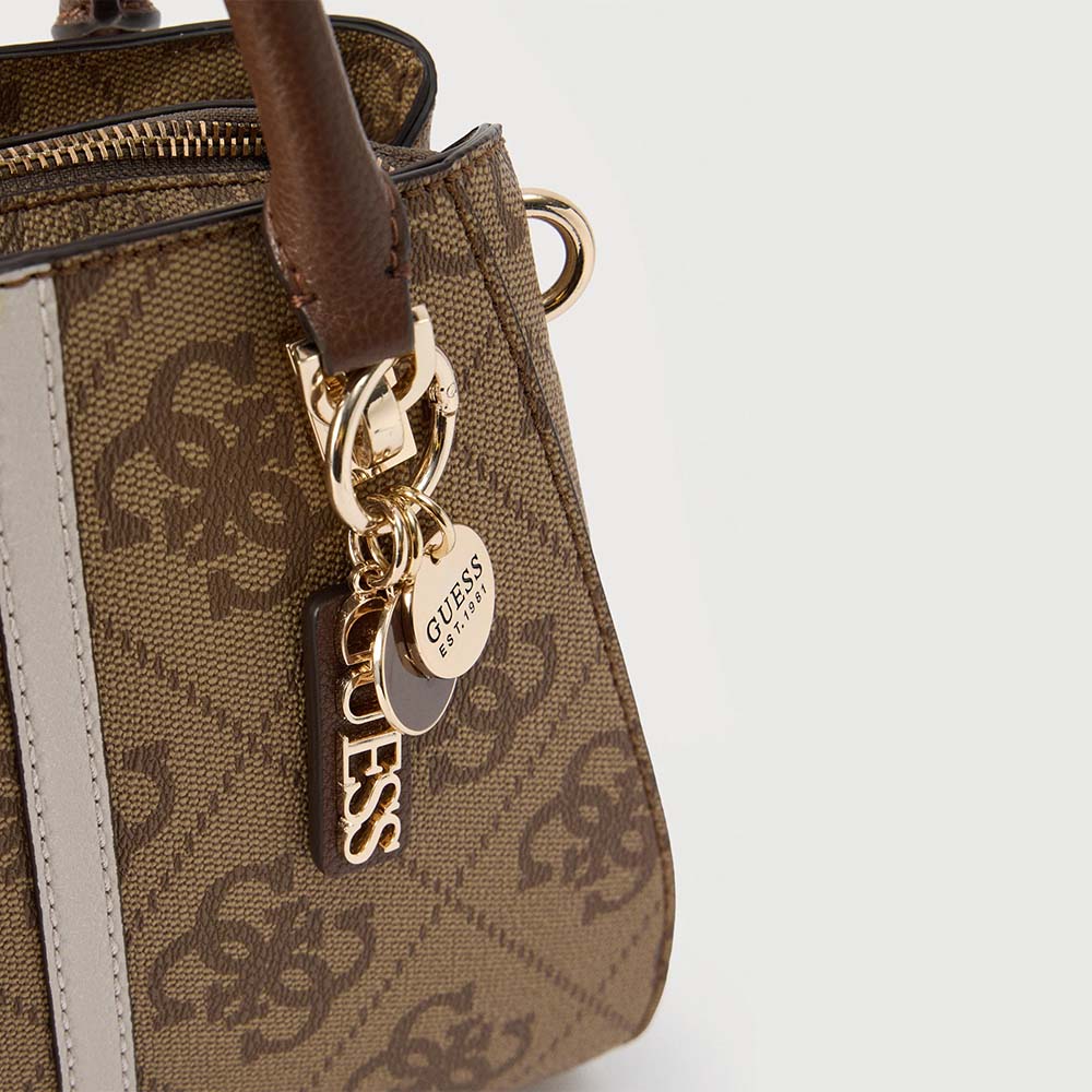Poșetă tote femei Guess Noelle II bej cu logo 912POSSHWSS9672070BE