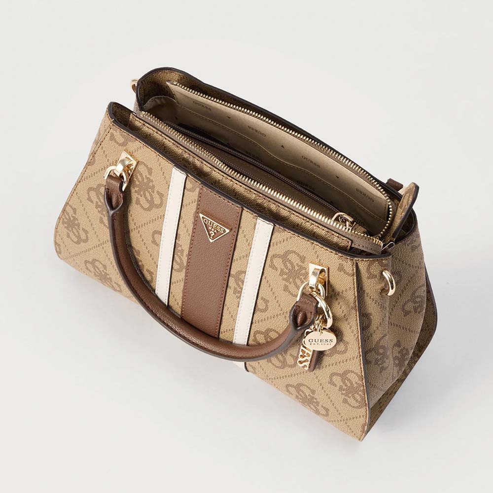 Poșetă tote femei Guess Noelle II bej cu logo 912POSSHWSS9672070BE