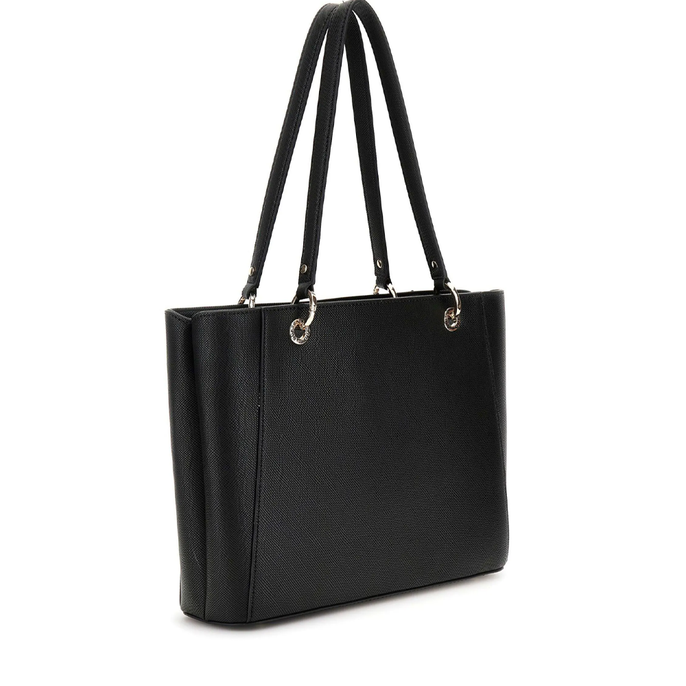 Poșetă tote femei Guess Noelle II neagră cu logo 910POSSHWZG9672250N - 1 | YEO
