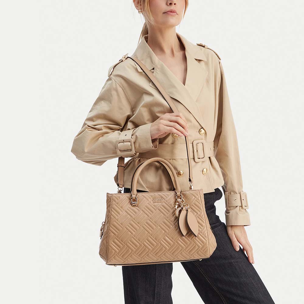 Poșetă tote femei Guess Sally bej 911POSSHWQG9921060BE - imagine 2