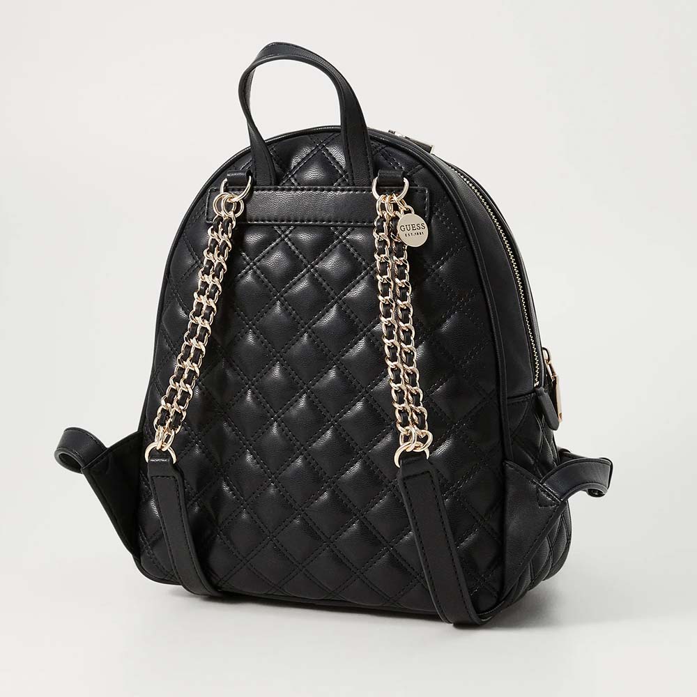Rucsac femei Guess Giully II negru cu logo frontal 911RUCSHWQG9673320N - imagine 2