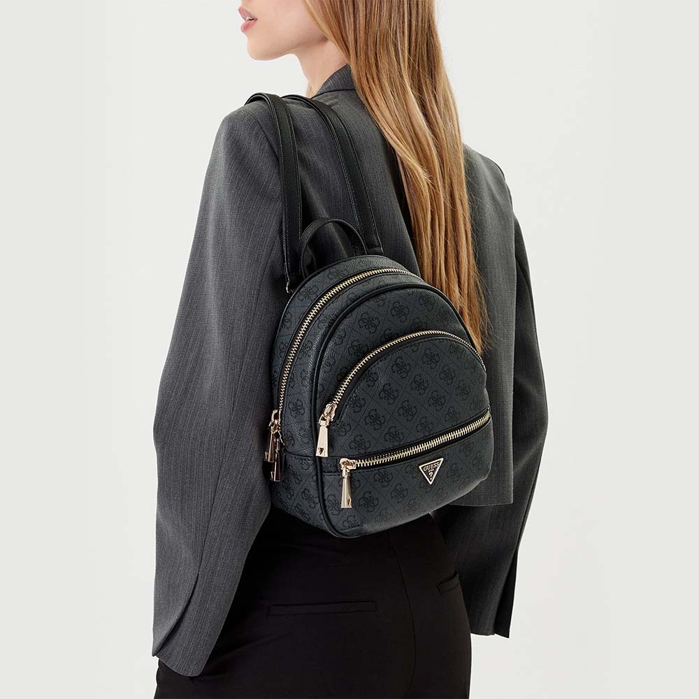 Rucsac femei Guess Manhatan II gri cu negru cu logo print 910RUCSHWSG7118320N - 1 | YEO