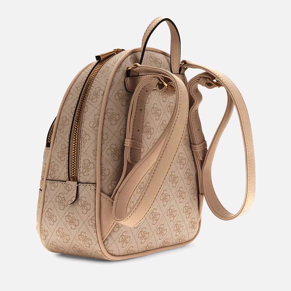 Rucsac femei Guess Manhatan II maro cu logo 911RUCSHWSG7118320M - imagine 2
