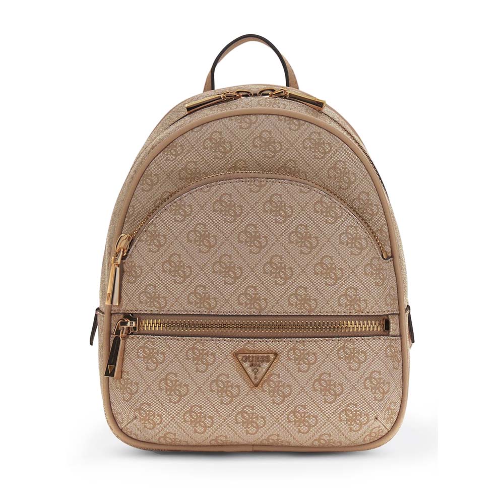 Rucsac femei Guess Manhatan II maro cu logo 911RUCSHWSG7118320M