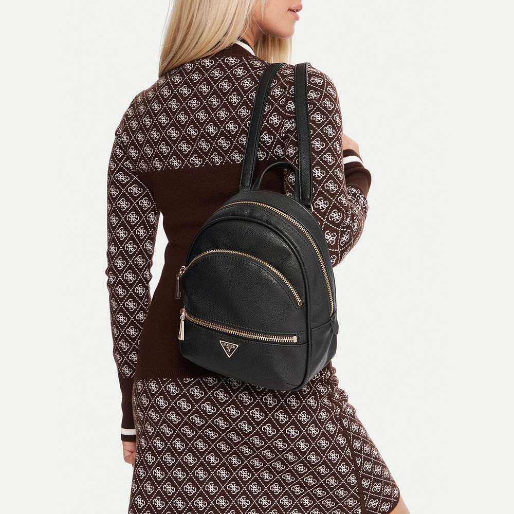 Rucsac femei Guess Manhatan II negru cu logo frontal 910RUCSHWBG7118330N - 1 | YEO