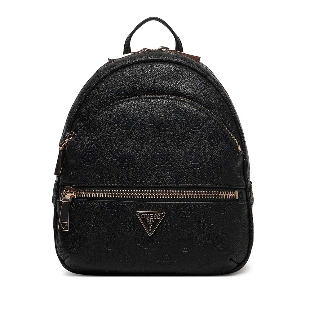 Rucsac femei Guess Manhatan II negru  cu logo frontal 911RUCSHWPD7118320N