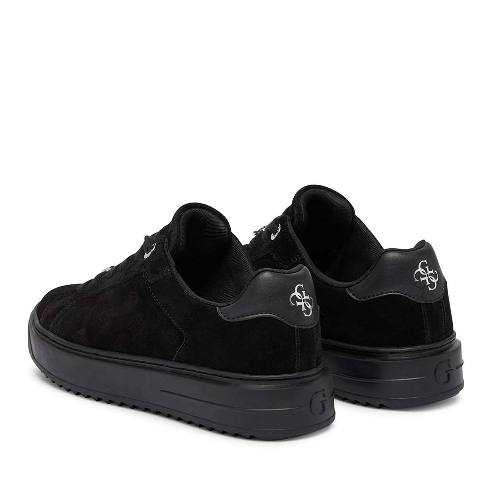 Sneakers femei Guess Duena negri din piele întoarsă 912DPFLFDU2SUE12VN