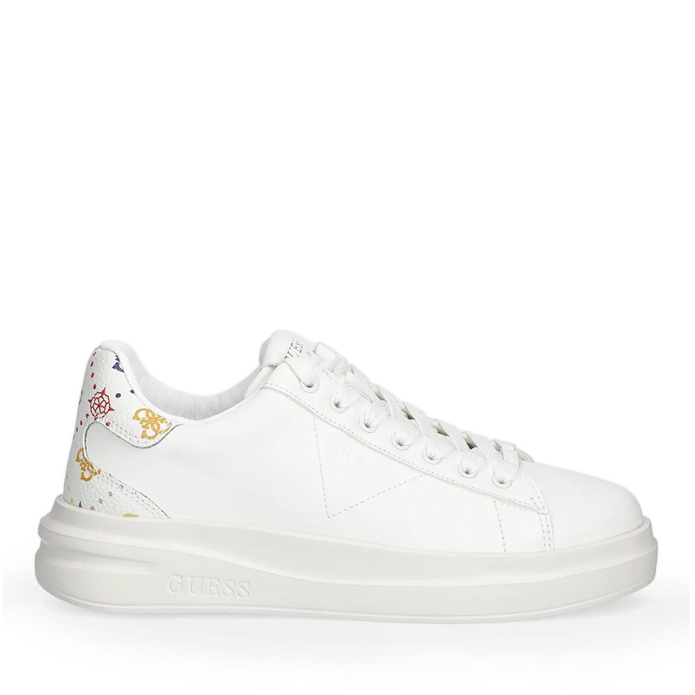 Sneakers femei Guess Elbina albi cu logo 911DPFLPE11A