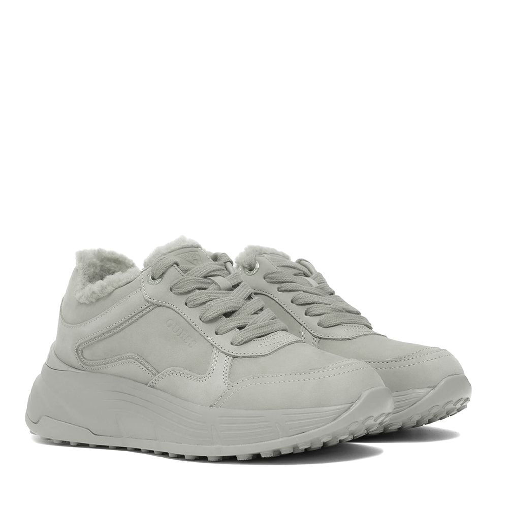 Sneakers high top femei Guess Farrea 2 gri din piele 910DGFLF2RRLEA12VGR - 1 | YEO