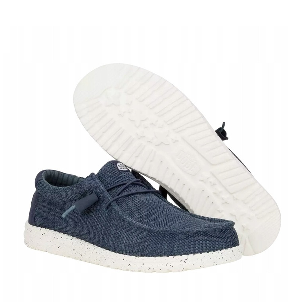 Mocasini ușori bărbați HeyDude Wally Stetch Sox bleumarin 3091BM41898BL