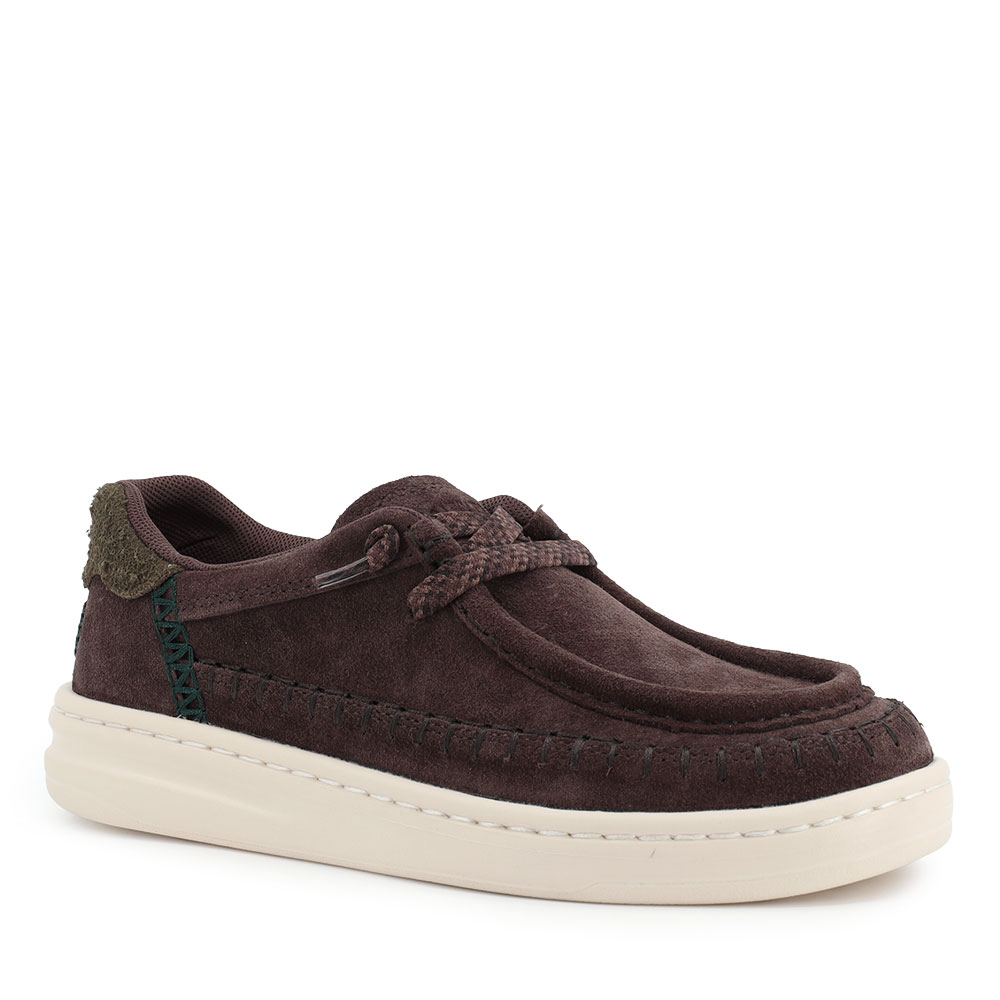 Mocasini ușori femei Hey Dude Harper Moc Crafted Suede maro 3092DM45619VM — imaginea 2