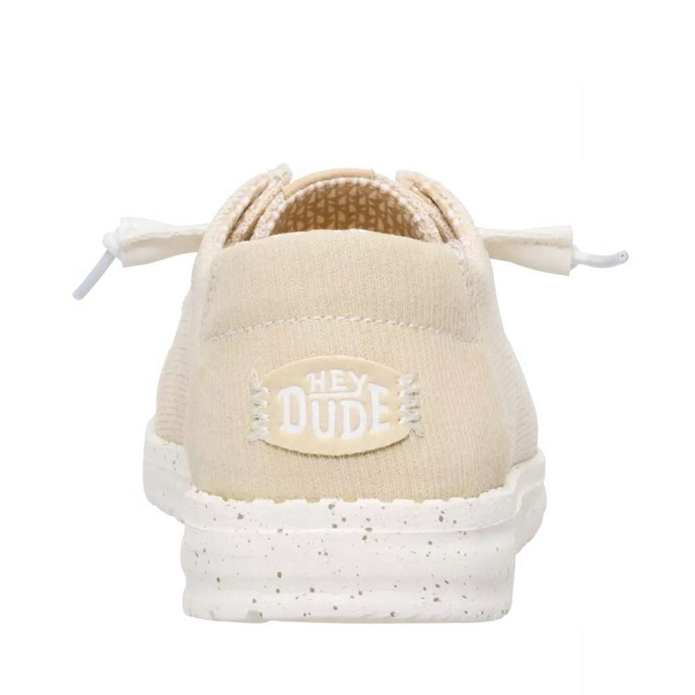 Mocasini ușori femei HeyDude Wendy Stretch Sox bej 3091DM41878BE