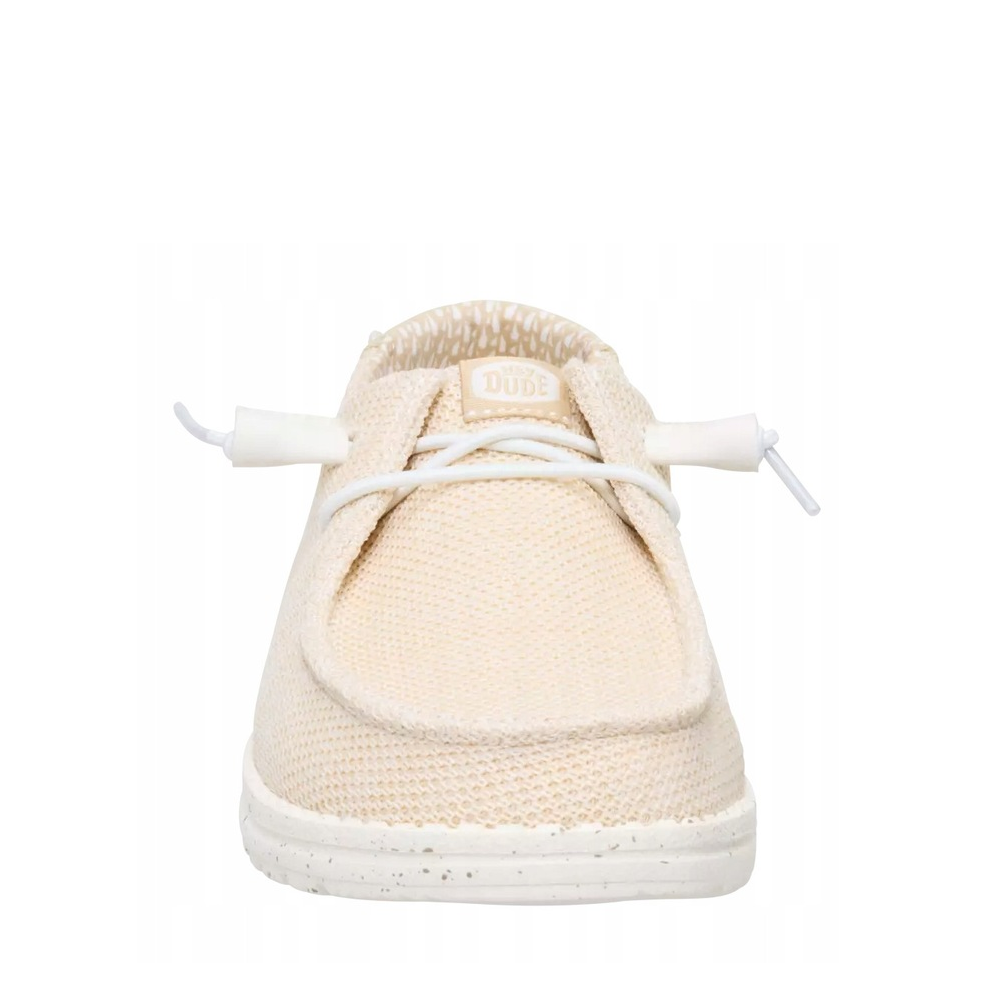 Mocasini ușori femei HeyDude Wendy Stretch Sox bej 3091DM41878BE