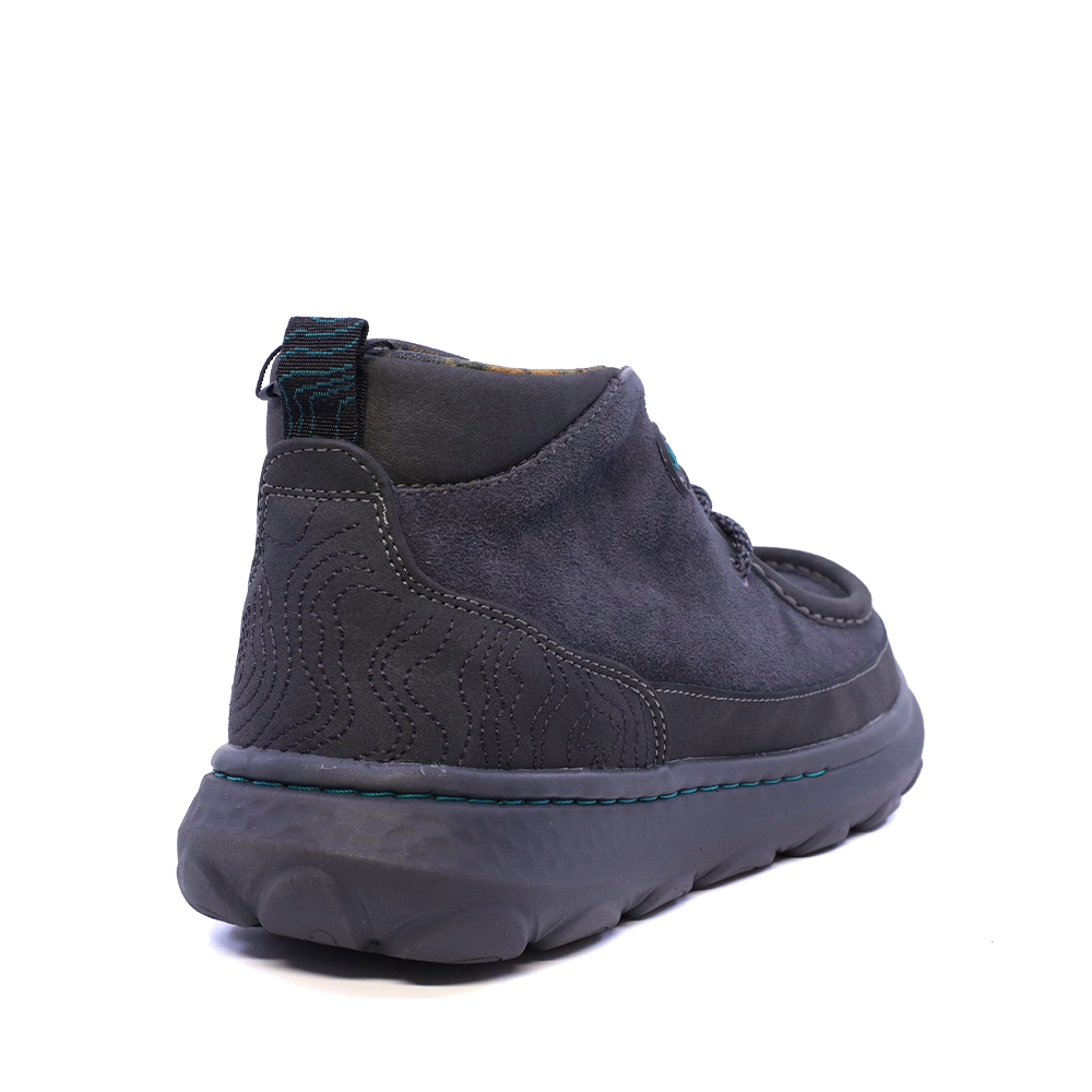 Ghete cu șiret  tip mocasini bărbați Jeep KAUAI WALLA MID gri din piele 3952BG62021VGR