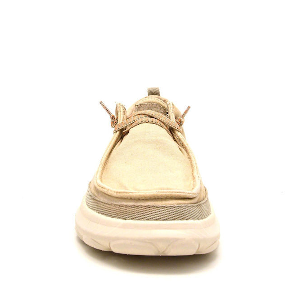 Mocasini ușori bărbați Jeep Kauai Wallabee bej din textil 3959BM51041BE
