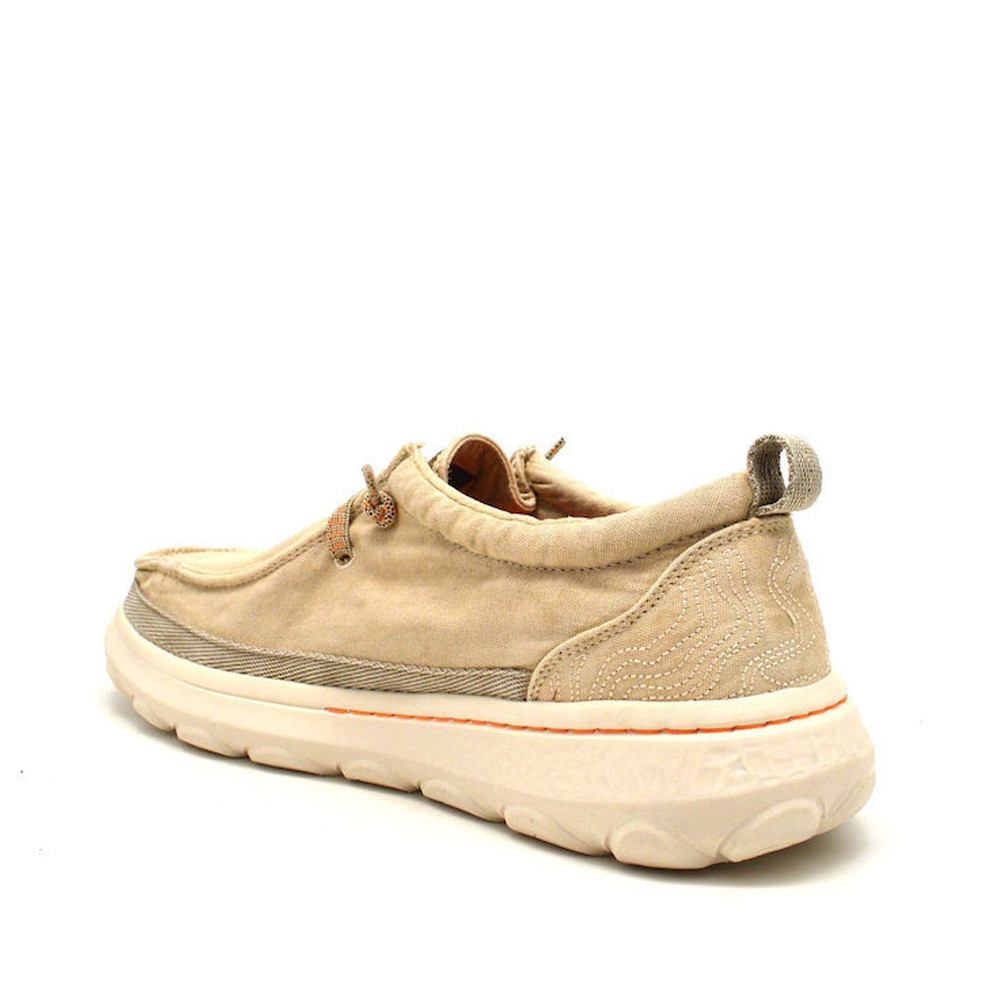 Mocasini ușori bărbați Jeep Kauai Wallabee bej din textil 3959BM51041BE