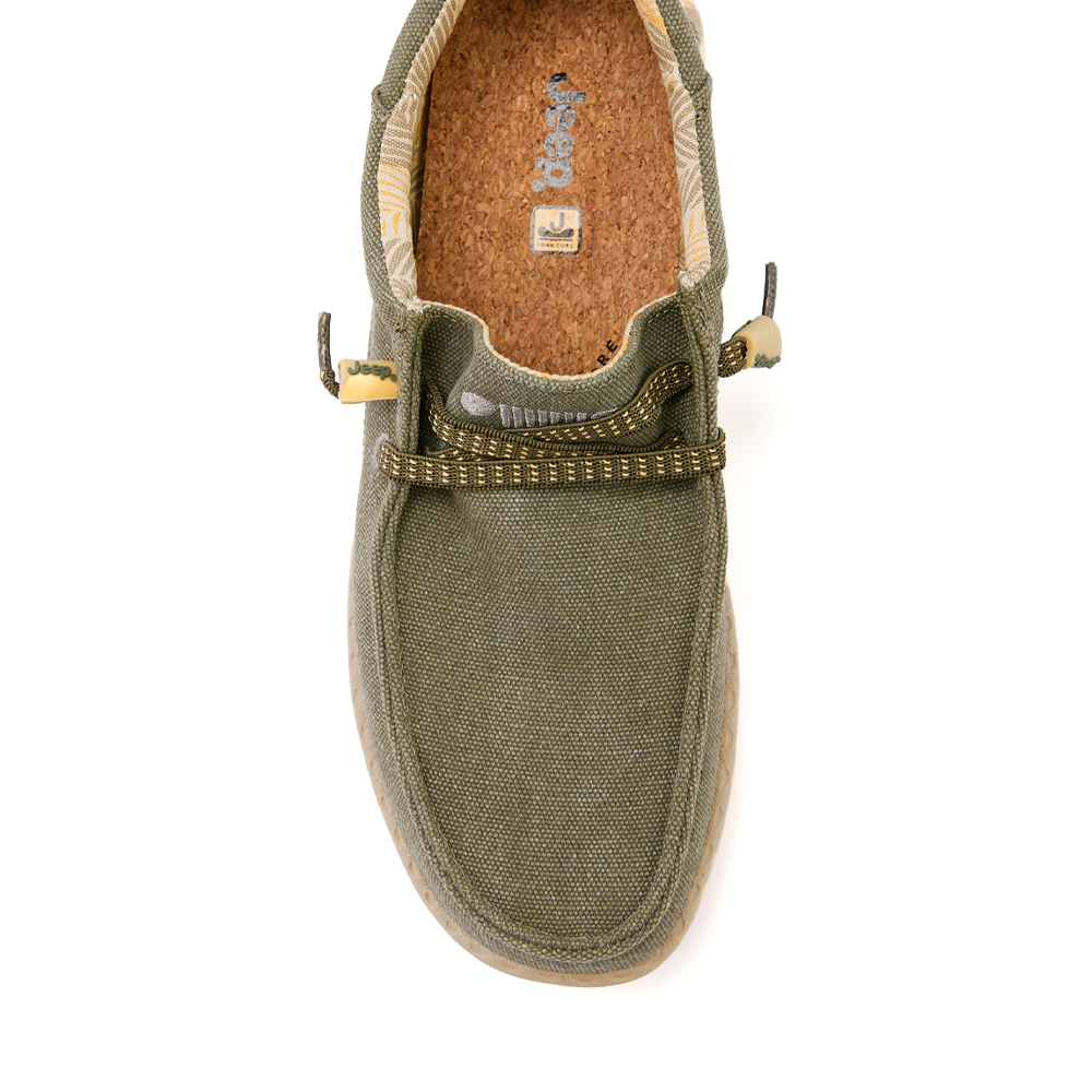 Mocasini ușori bărbați Jeep SamoaWallabee  kaki din textil 3959BM51032KA