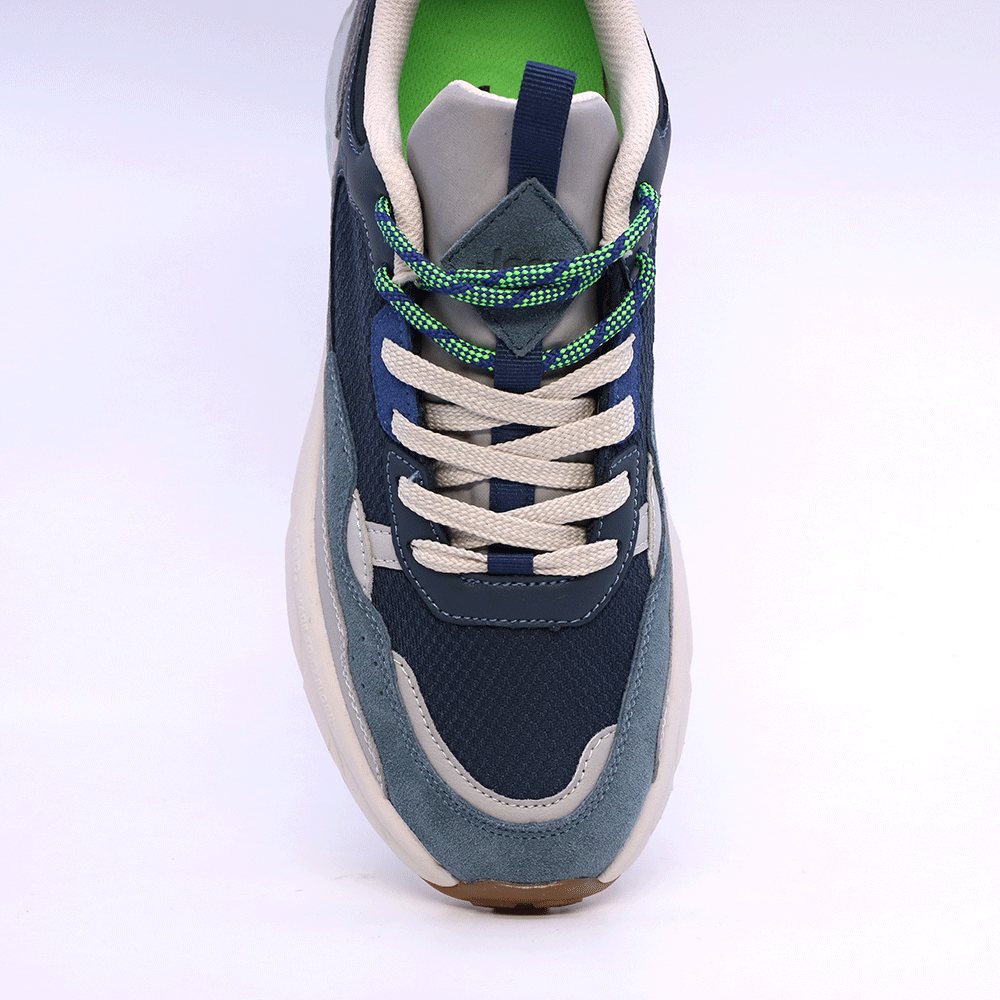 Sneakers bărbați Jeep bleumarin din piele întoarsă și textil 3959BP51091VBL