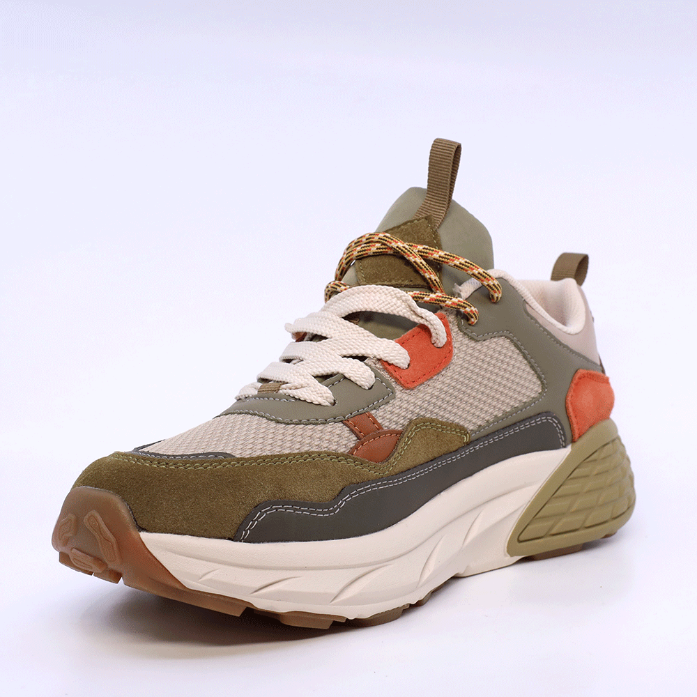 Sneakers bărbați Jeep multicolori din piele întoarsă și textil 3959BP51091VV