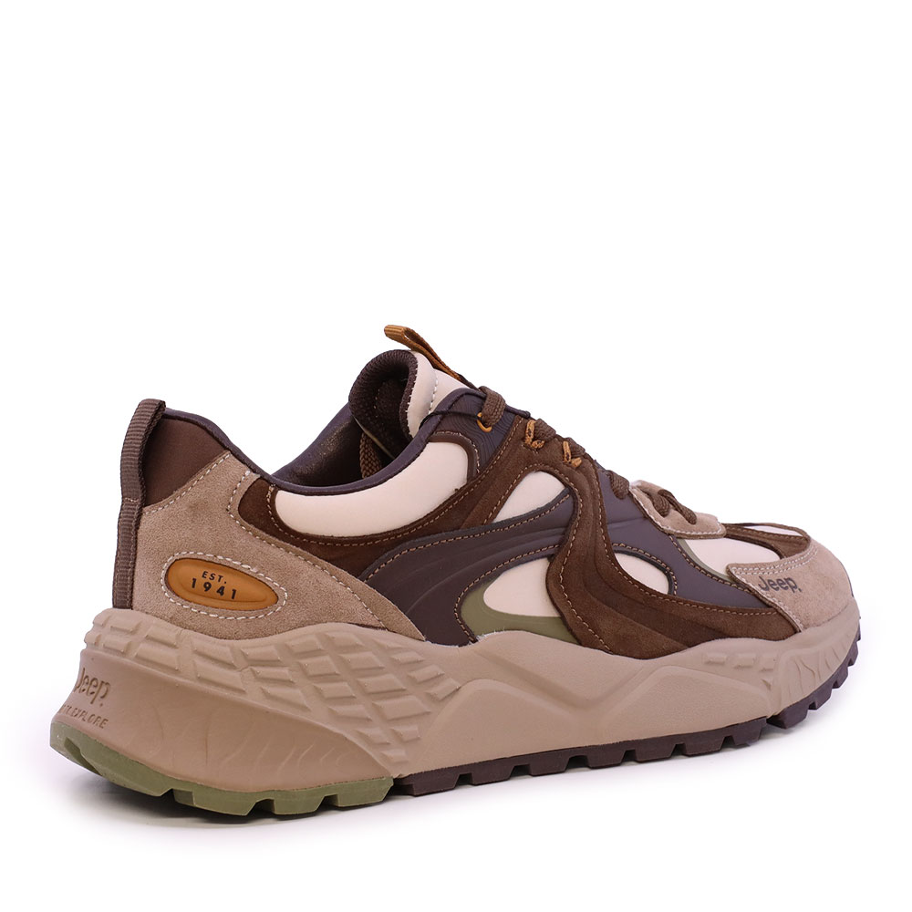 Sneakers bărbați Jeep Crossy bej cu maro 3952BP62110VBE