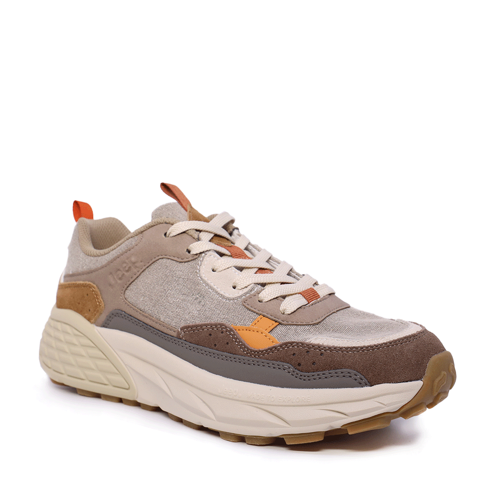 Sneakers bărbați Jeep multicolori din piele întoarsă și textil 3951BP61002BE - imagine 2