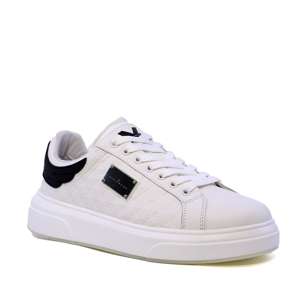 Pantofi bărbați JOHN RICHMOND albi din piele cu logo 2260BP29100A - 1 | YEO