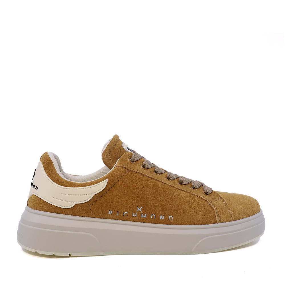 Pantofi barbati JOHN RICHMOND cognac din piele intoarsa cu logo 2260BP29100VCO