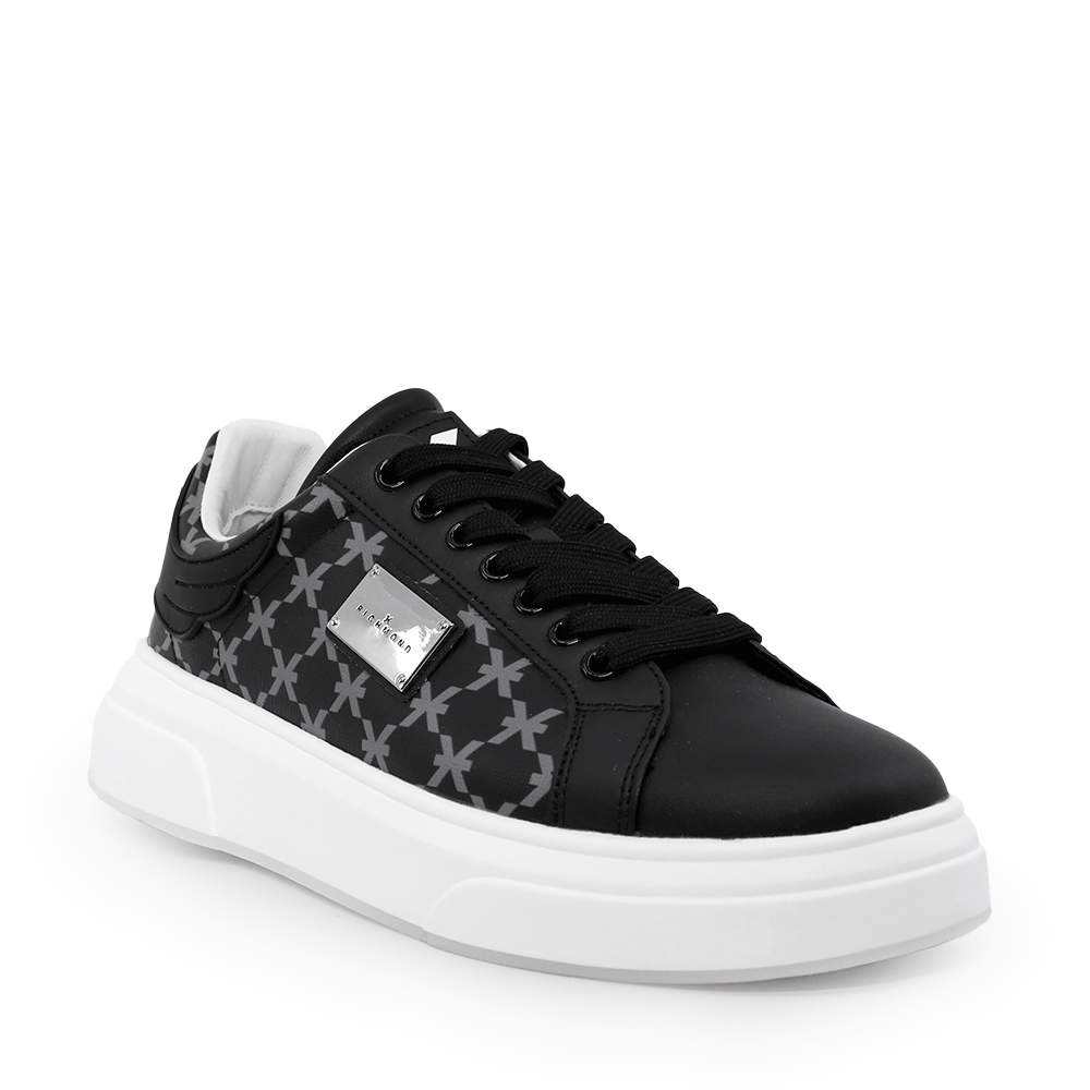 Pantofi bărbați JOHN RICHMOND negri din piele și sintetic 2261bp31019n - imagine 2