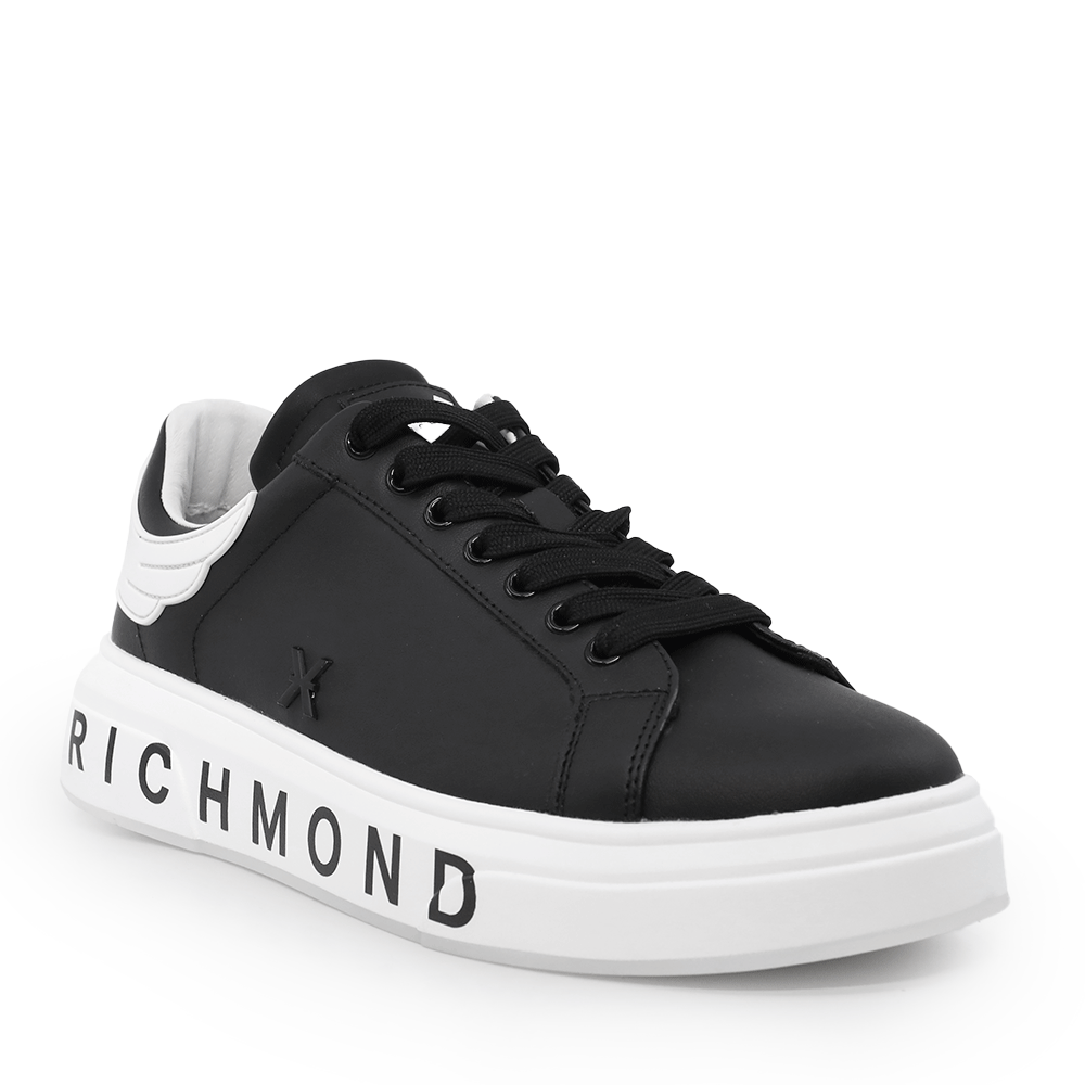 Pantofi bărbați JOHN RICHMOND negri din piele și sintetic 2261BP31016N - imagine 2