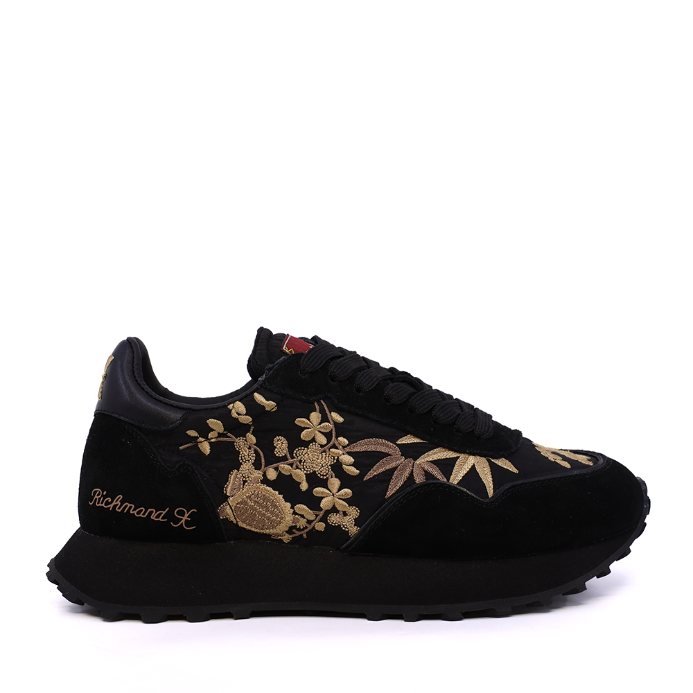 Pantofi femei JOHN RICHMOND negri din piele și textil 2260DP29027VN