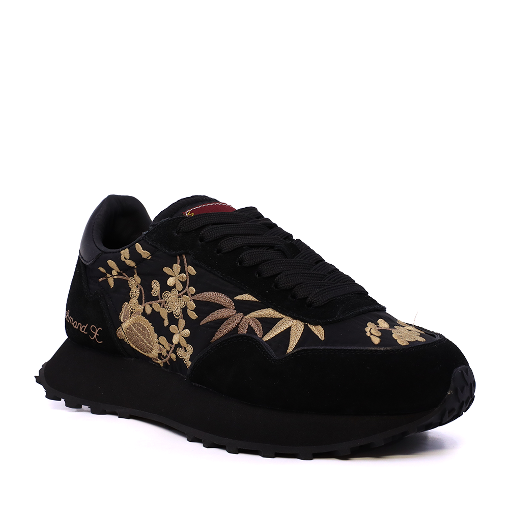 Pantofi femei JOHN RICHMOND negri din piele și textil 2260DP29027VN - 1 | YEO