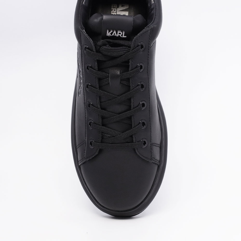 Sneakers bărbați Karl Lagerfeld Kapri Maison Karl negri din piele 2057BP52538N