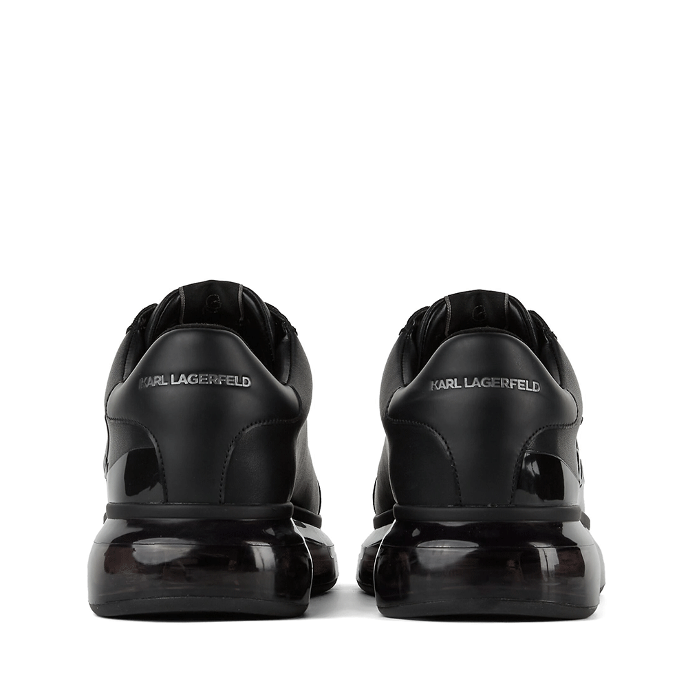 Sneakers bărbați Karl Lagerfeld KAPRI Kushion Karl Signia Shine negri din piele 2051bp52648n