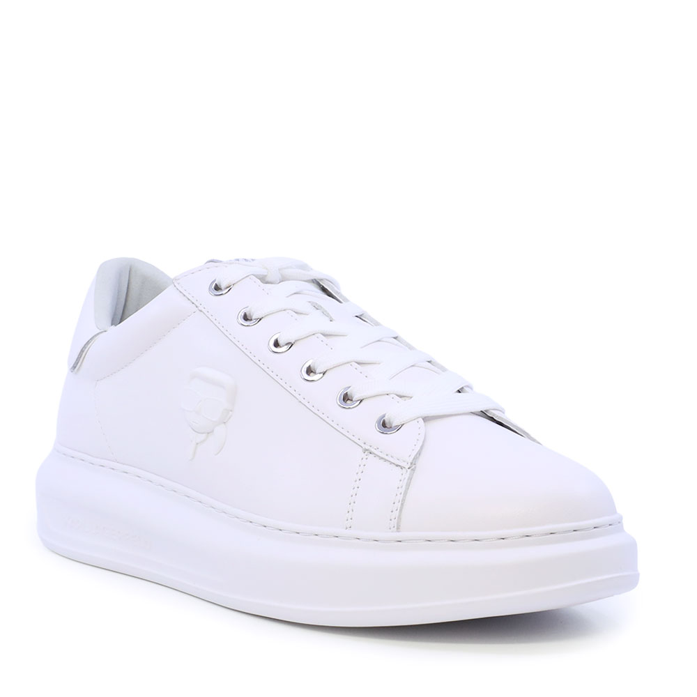 Sneakers bărbați Karl Lagerfeld Kapri Mens NFT Relief albi din piele 2052BP52570A