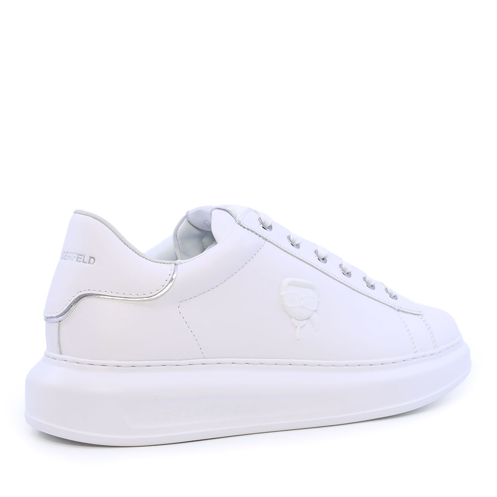 Sneakers bărbați Karl Lagerfeld Kapri Mens NFT Relief albi din piele 2052BP52570A