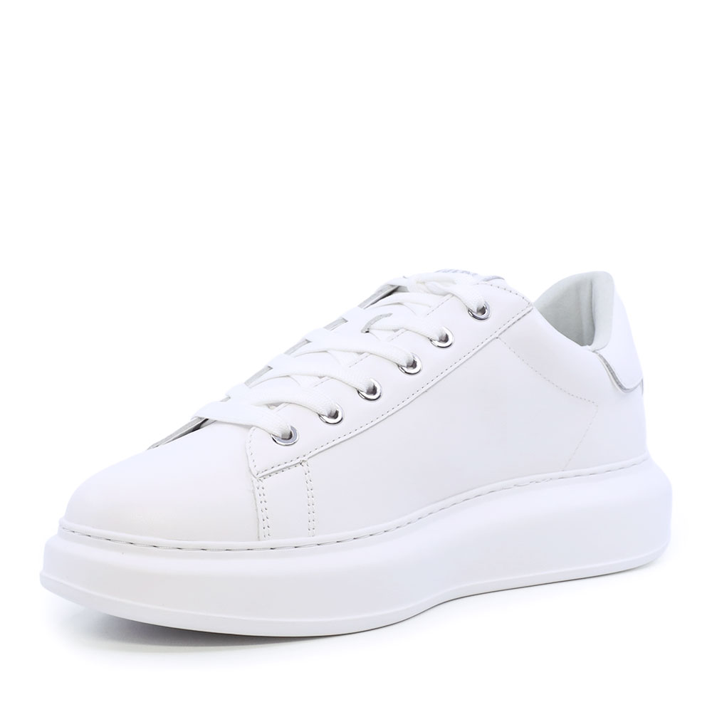 Sneakers bărbați Karl Lagerfeld Kapri Mens NFT Relief albi din piele 2052BP52570A