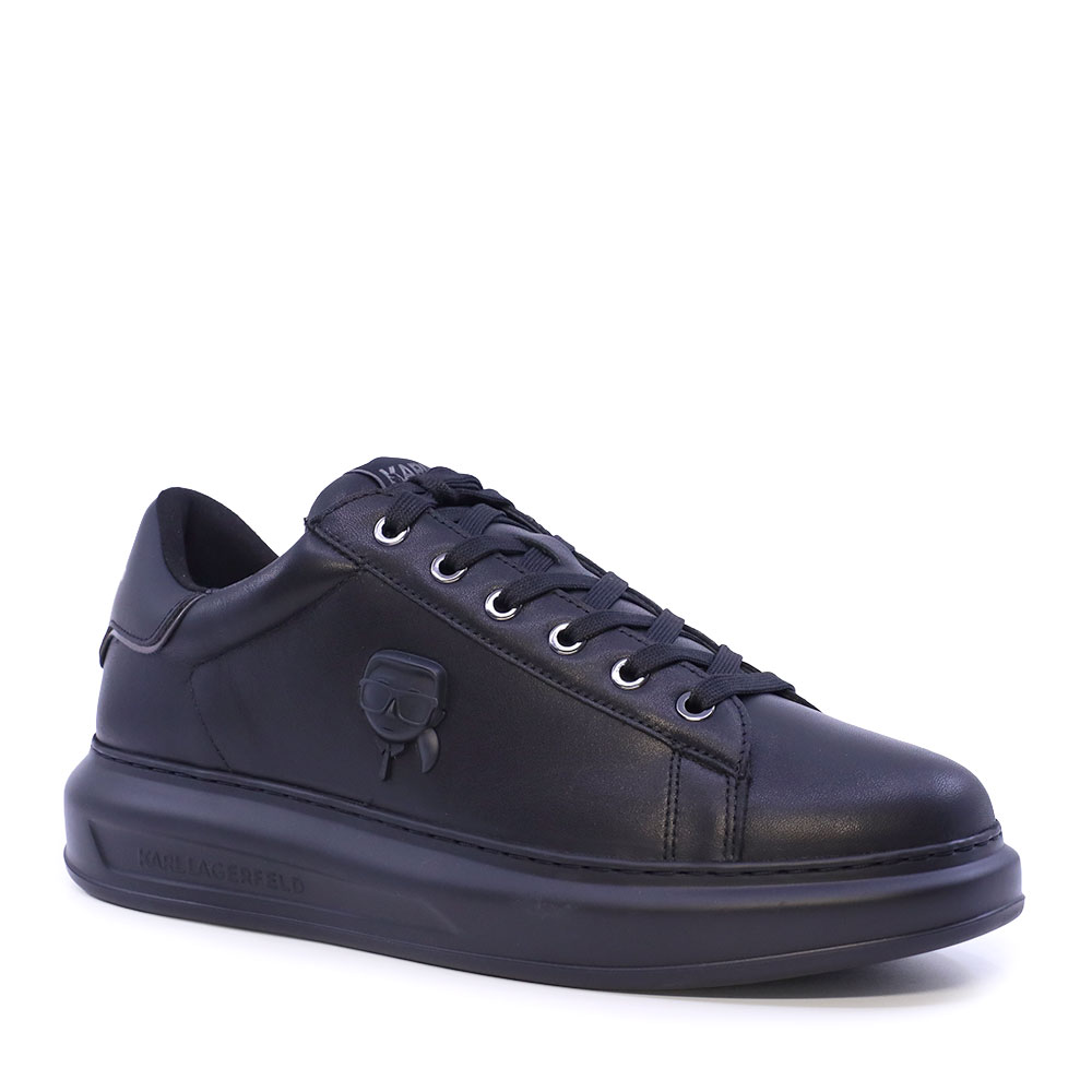 Sneakers bărbați Karl Lagerfeld Kapri Mens NFT Relief negri din piele 2052BP52570N