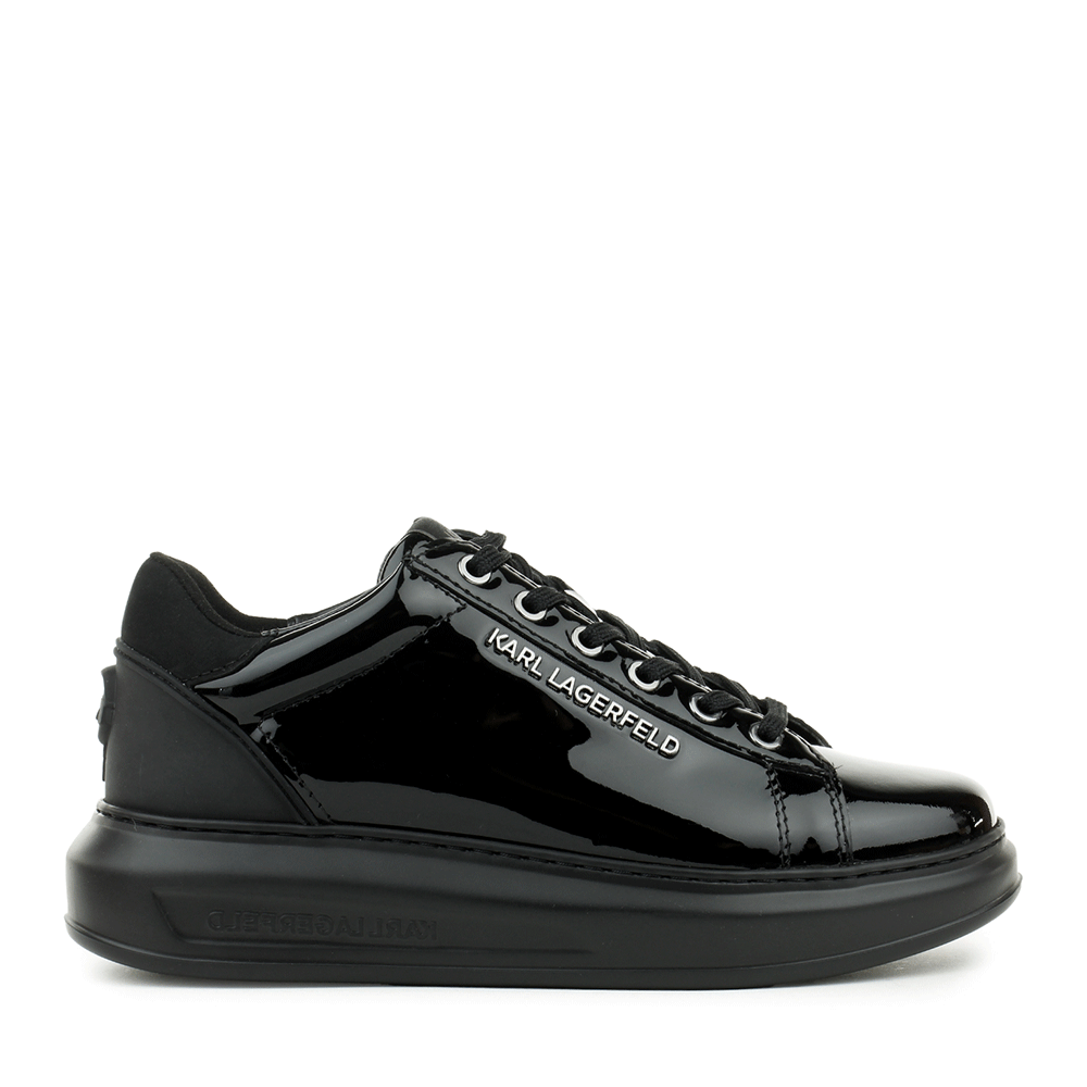 Adidasi femei Karl Lagerfeld Kapri Karl NFT negri din piele lacuita 2050DP62525LN