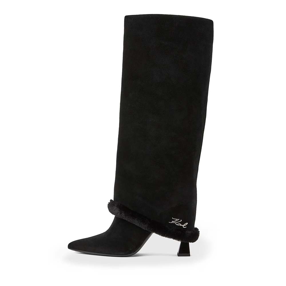 Cizme femei Karl Lagerfeld Debutante Winter Fold negre 2052DC32082VN