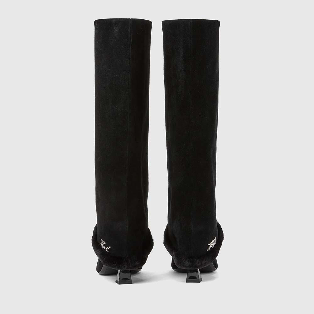 Cizme femei Karl Lagerfeld Debutante Winter Fold negre 2052DC32082VN