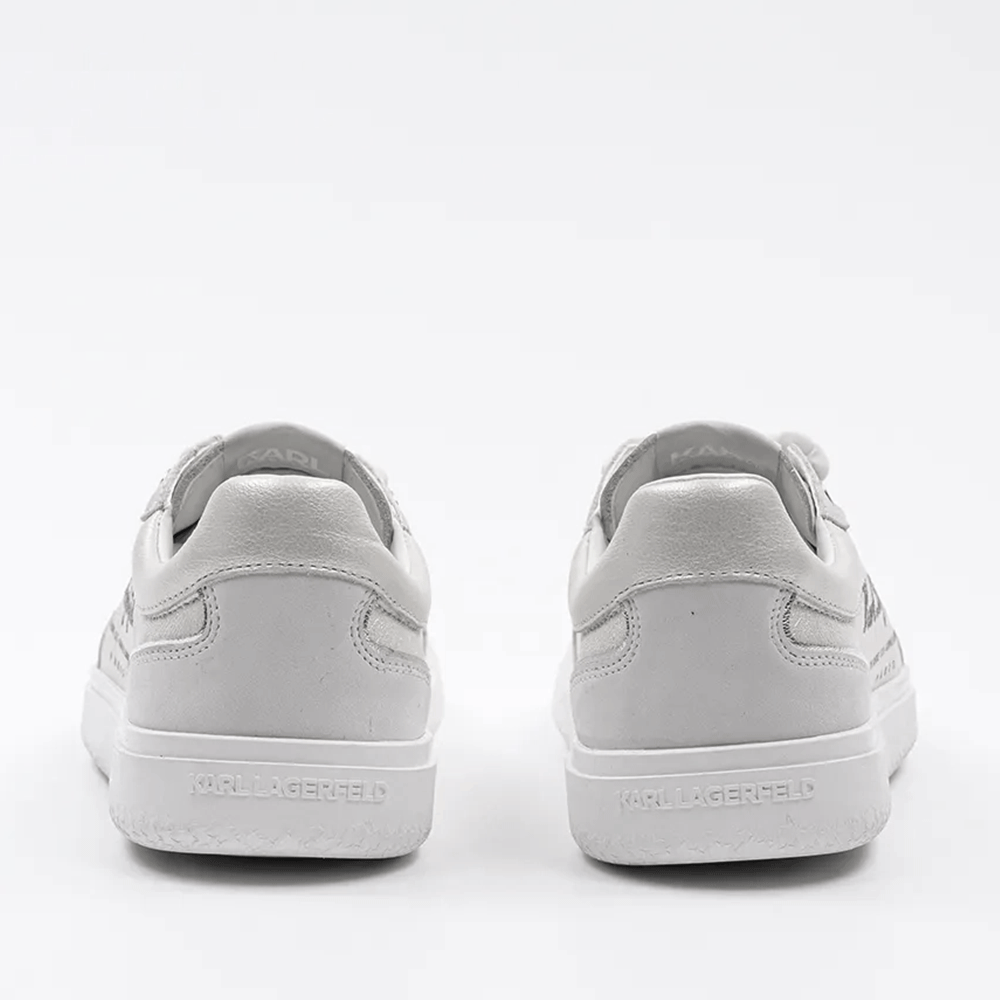 Sneakers femei Karl Lagerfeld Atlas Hotel Kapri Lo Lace albi din piele 2059DP63822A