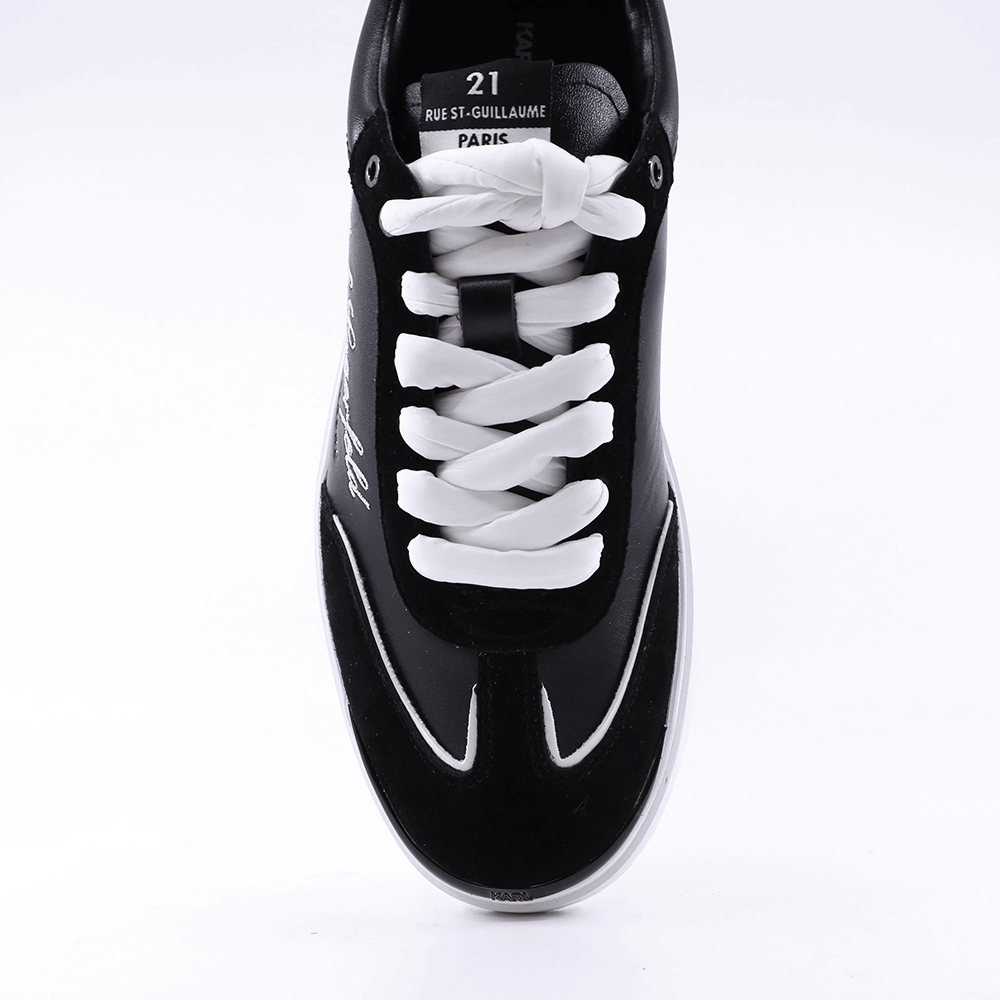 Sneakers Karl Lagerfeld Atlas Hotel Kapri Lo Lace negri din piele 2059DP63822N
