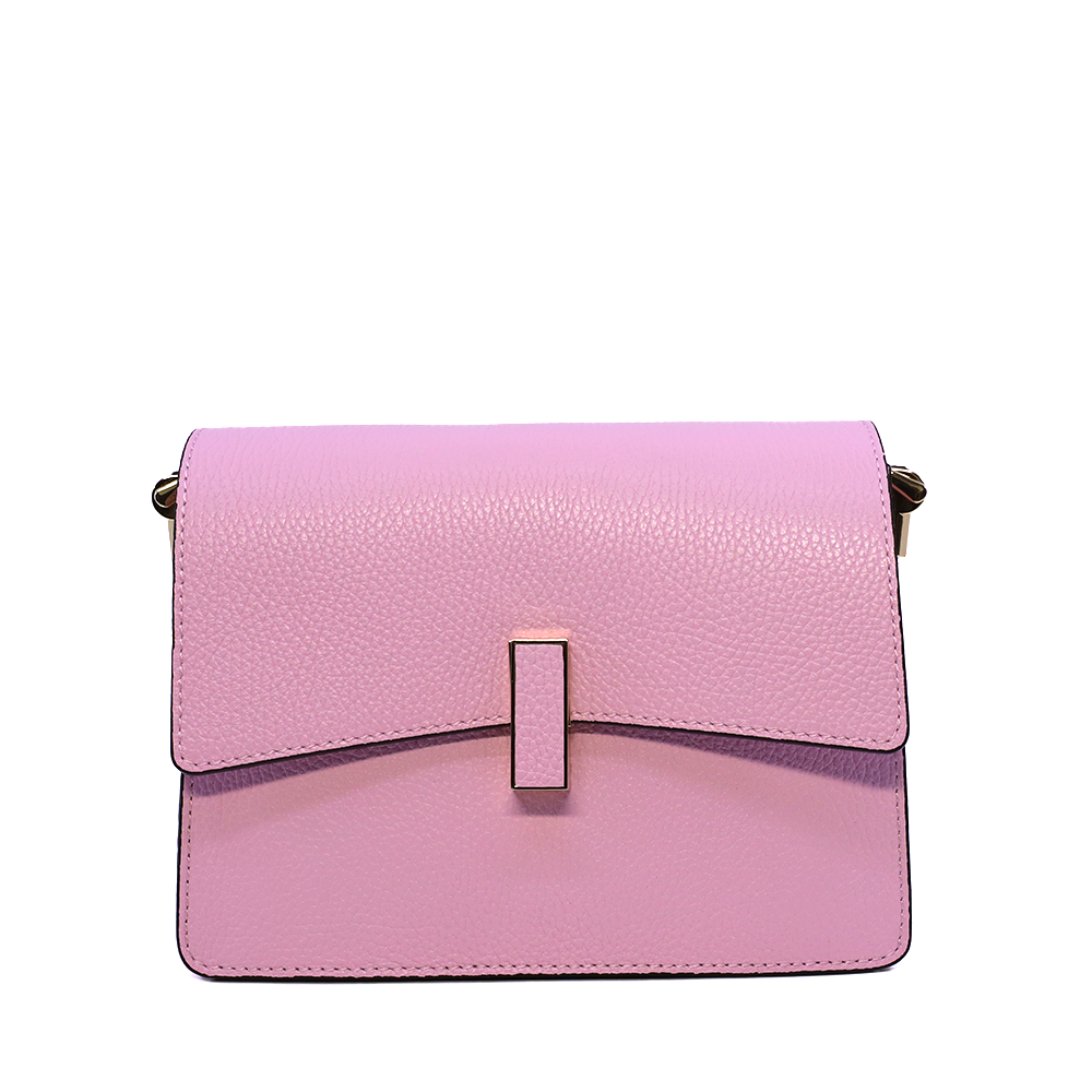 Poșetă crossbody femei Luca di Gioia roz din piele 144POSP3665RO